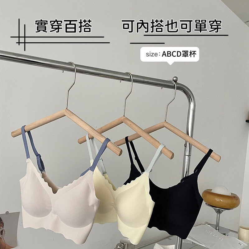 日系撞色肩帶無痕內衣