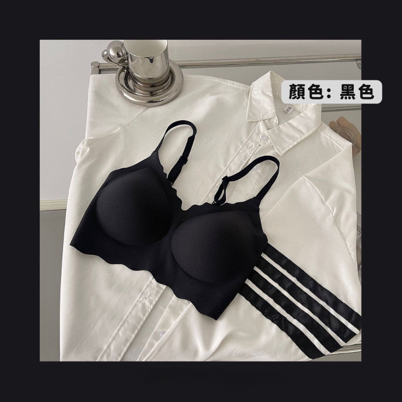 日系撞色肩帶無痕內衣