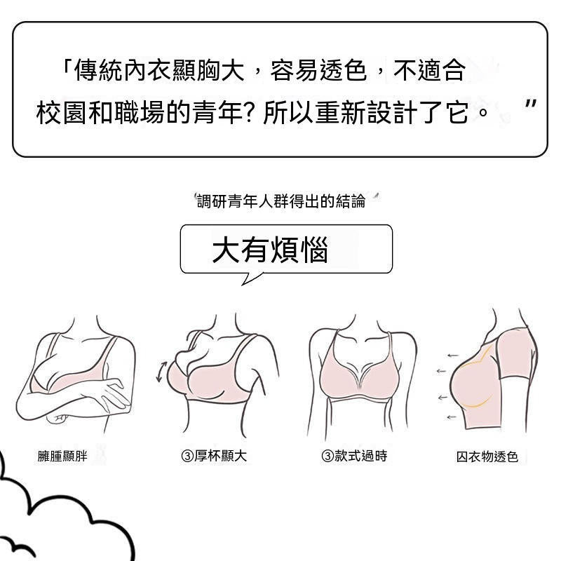 萊卡透氣小胸聚攏學生內衣