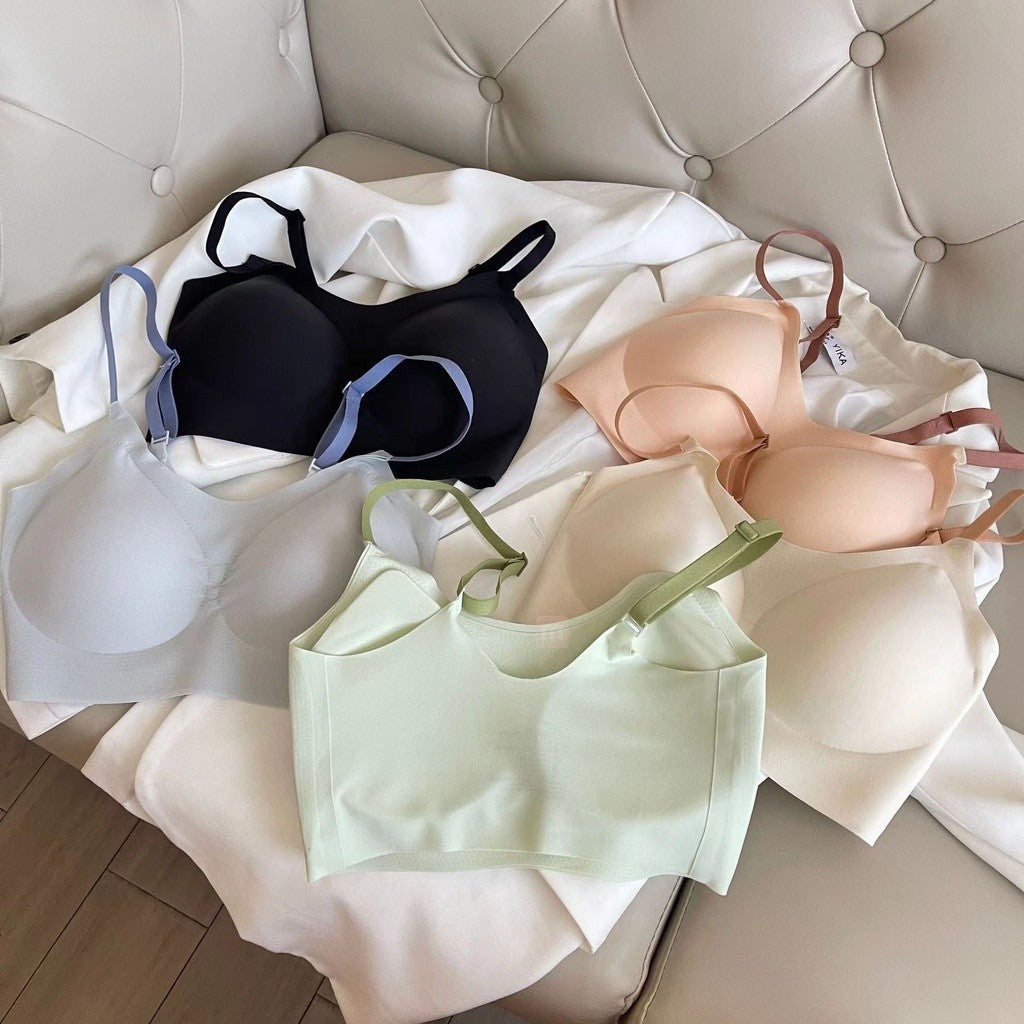 雲朵乳膠撞色肩帶運動內衣