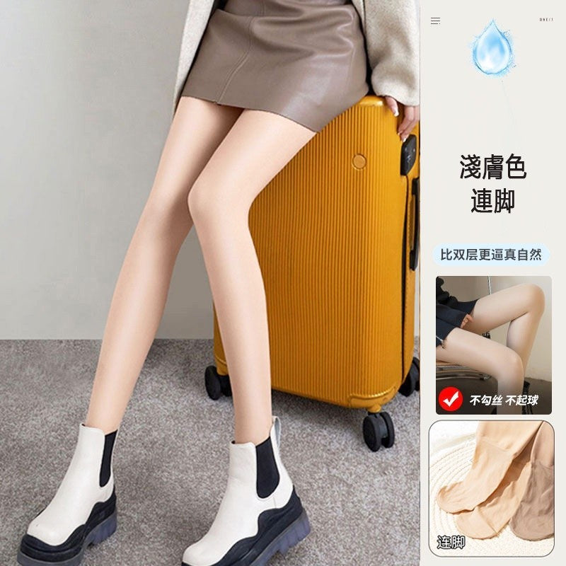 加絨裸感光腿神器褲襪