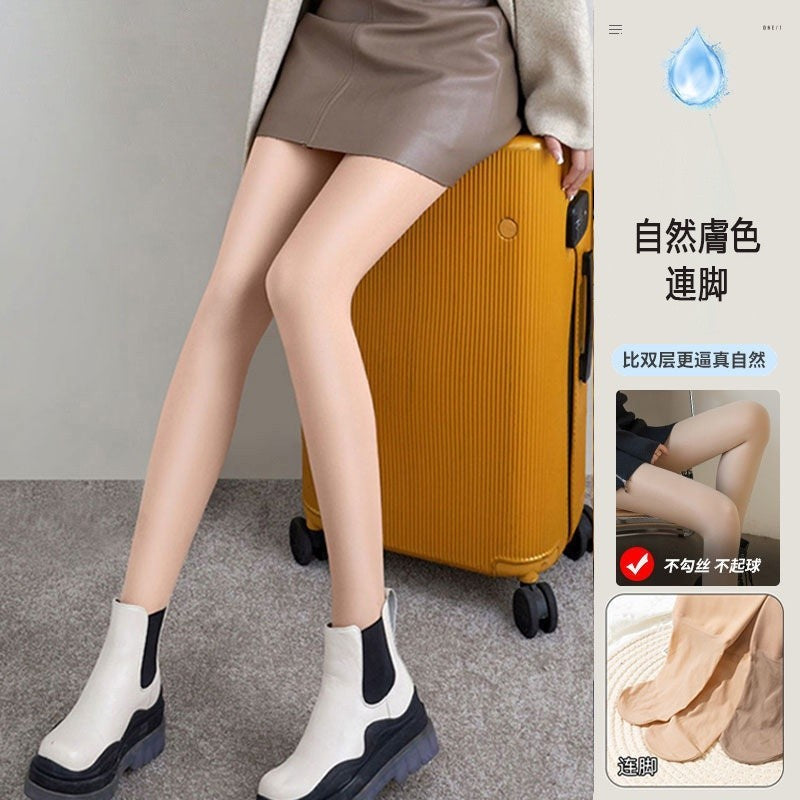 加絨裸感光腿神器褲襪