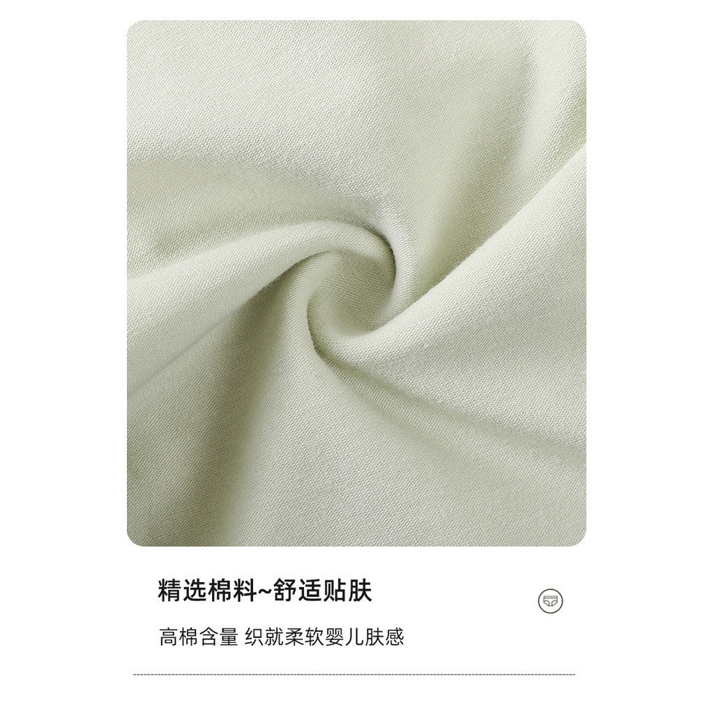 中腰純棉加長底襠生理褲