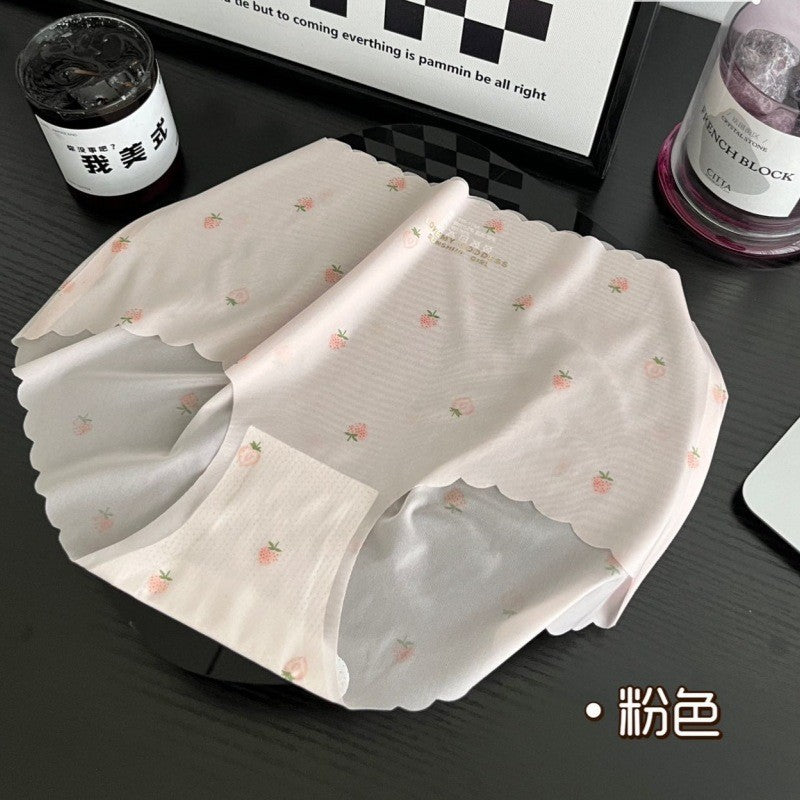 冰絲超薄無痕內褲（草莓款）