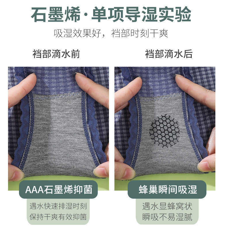 石墨烯格子蕾絲內褲