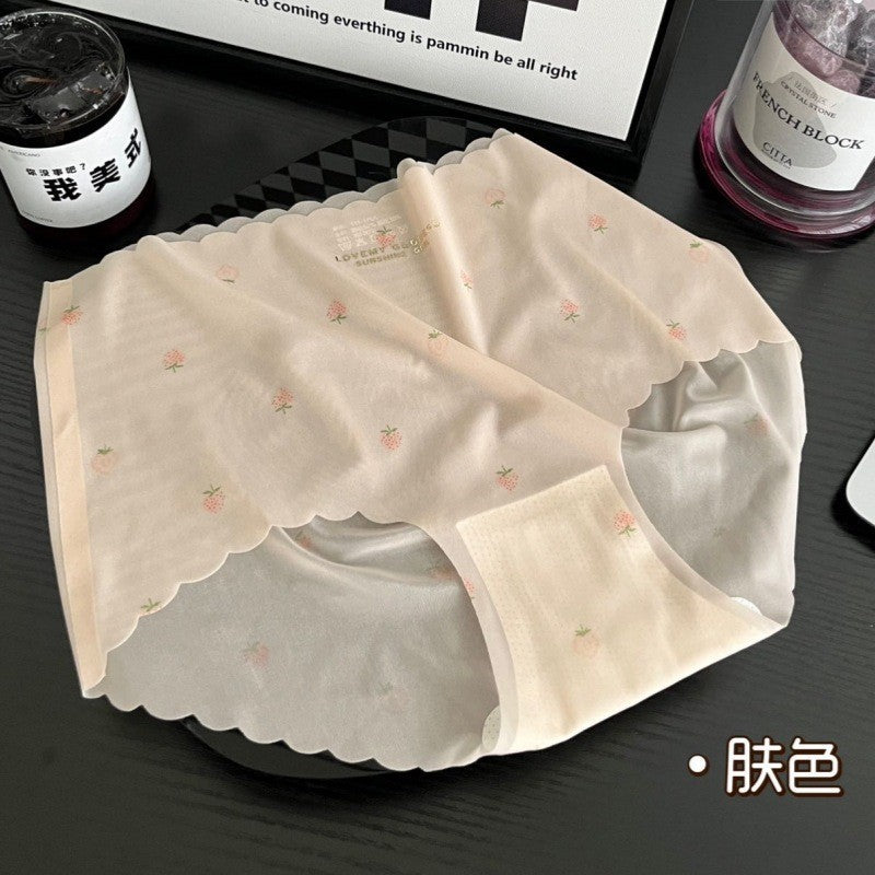 冰絲超薄無痕內褲（草莓款）