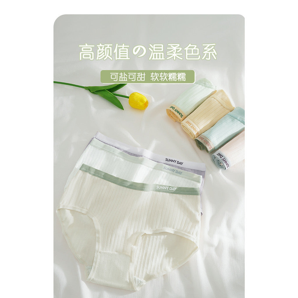 簡約拼色純棉內褲