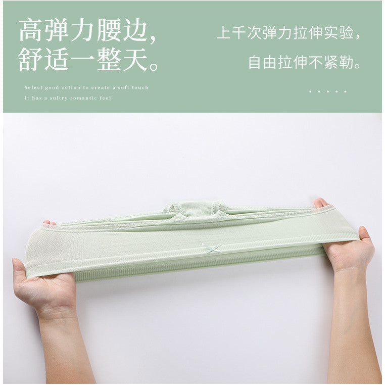 日系無縫蕾絲中腰內褲