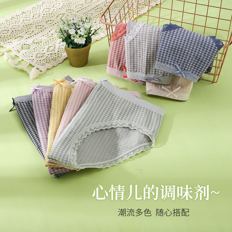 石墨烯格子蕾絲內褲