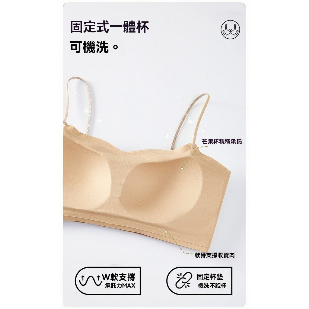 芒果杯隱形無痕內衣（白T不透）